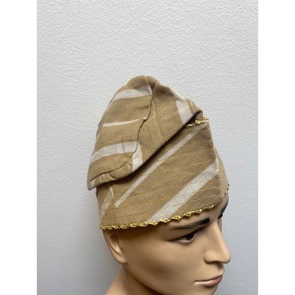 Aso-oke Hat, African Men's Wedding Hat, Men's all Parties Hat,real Sanyan Hat - Picture 3 of 5